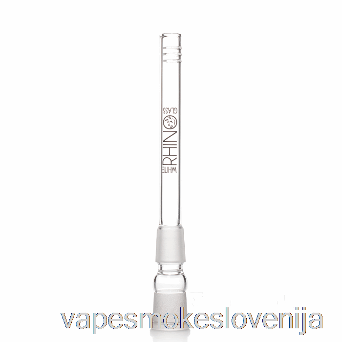 Vape Slovenija White Rhino 19/19 Glass Downstem 5.5inch